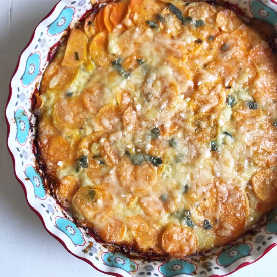 Savory Sweet Potato Gratin Recipe