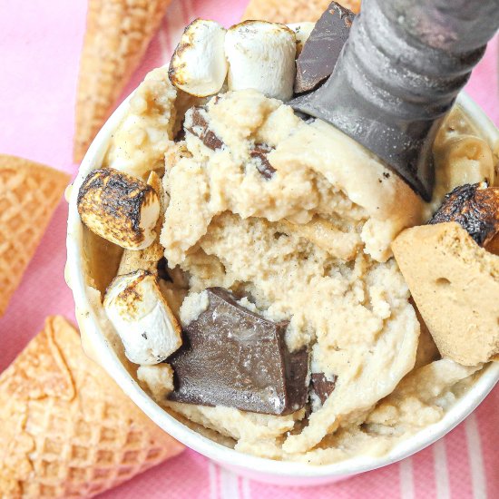 Homemade S’mores Ice Cream