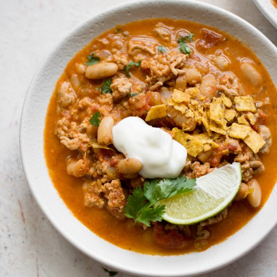 Turkey White Bean Chili