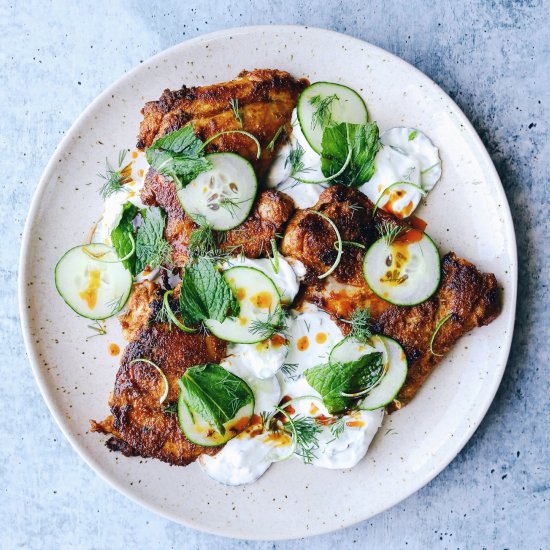 smokey paprika chicken + tzatziki