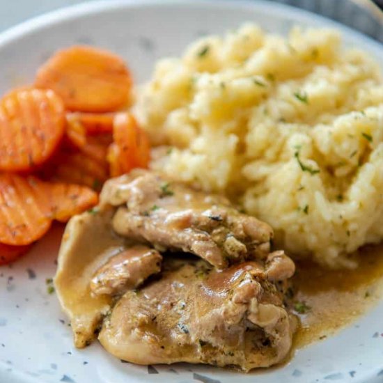 Instant Pot Chicken Thighs & Gravy