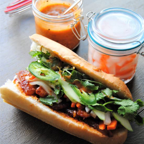 Spicy Pork Belly Banh Mi