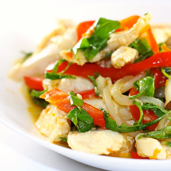 Spicy Thai Chicken With Basil