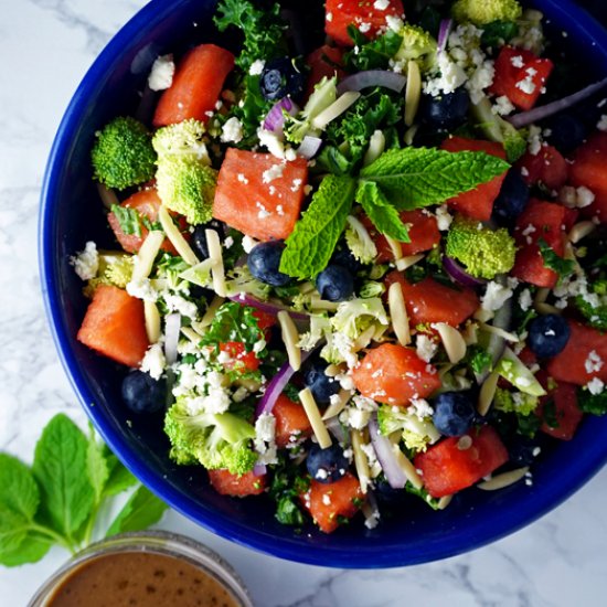 Watermelon, Feta & Mint Salad