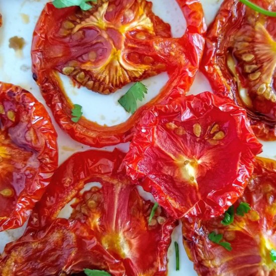 Sweetest Slow Oven Roasted Tomatoes