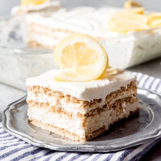 EASY LEMON ICEBOX CAKE