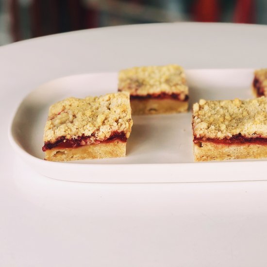 Sour Cherry Crumb Bars