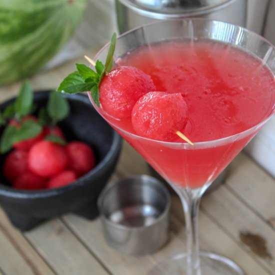 fresh watermelon martini