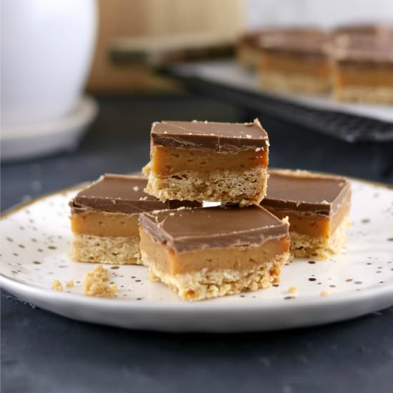 Easy Gluten Free Caramel Slice