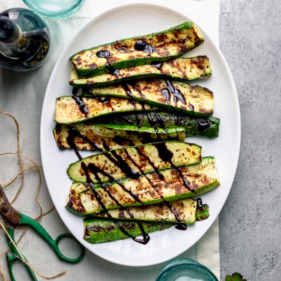 Grilled zucchini