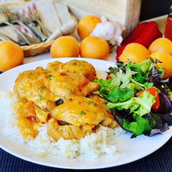 Apricot Chicken in a Slow Cooker