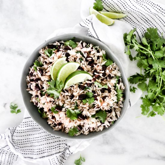 Cilantro Lime Black Bean Rice