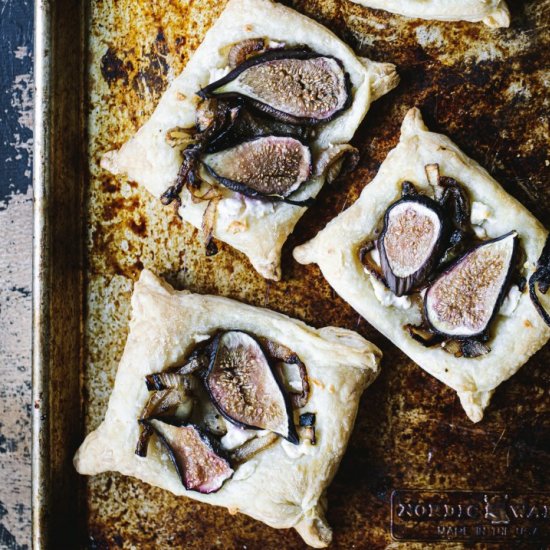 Onion, Feta, & Fig Tarts