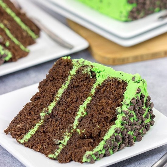 Mint Chocolate Chip Cake