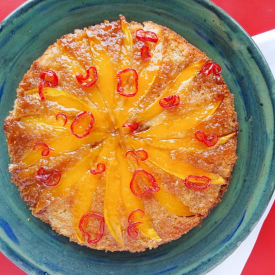 Mango-Fresno Upside-Down Cake