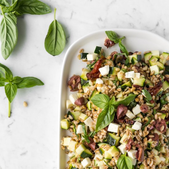 summer farro salad