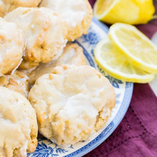 SWEET GLAZED LEMON COOKIES