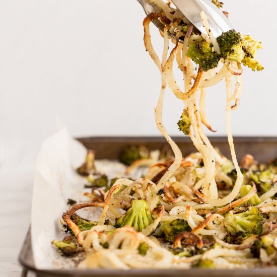 Garlic Parmesan Broccoli and Potato