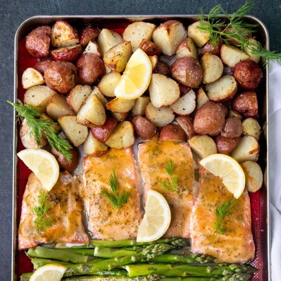 Sheet Pan Glazed Salmon