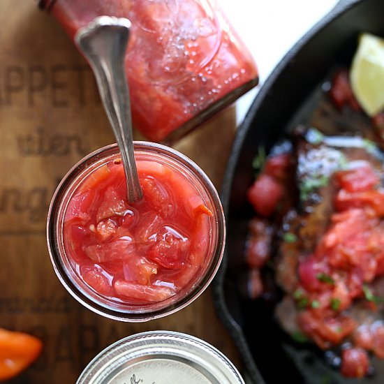 Plum Habanero Salsa