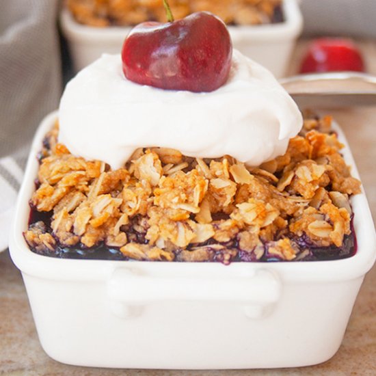 Easy Double Berry Crumble