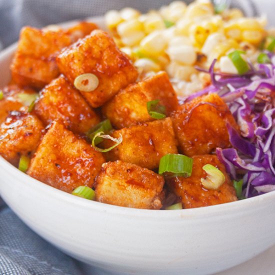 Crispy and Spicy Chipotle Tofu