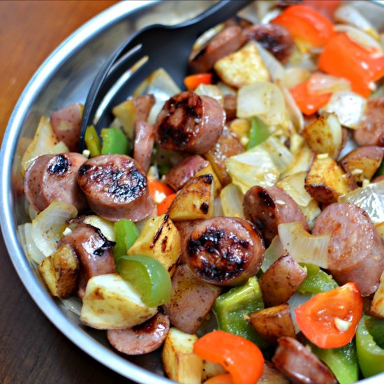 Skillet Sausage and Potatoes