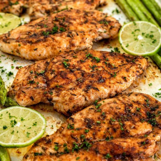 Healthy Oven Baked Chicken Breasts