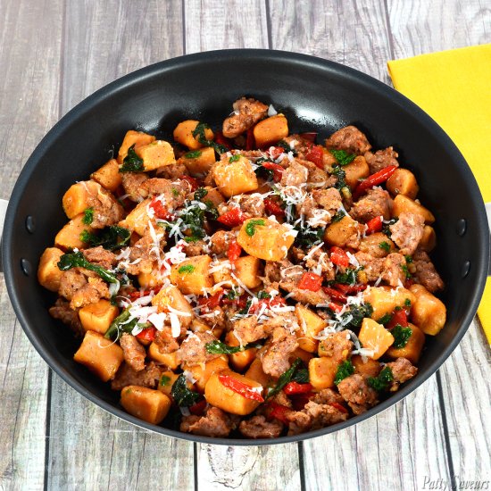 Sweet Potato Gnocchi and Sausage