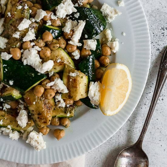 Mediterranean Grilled Zucchini