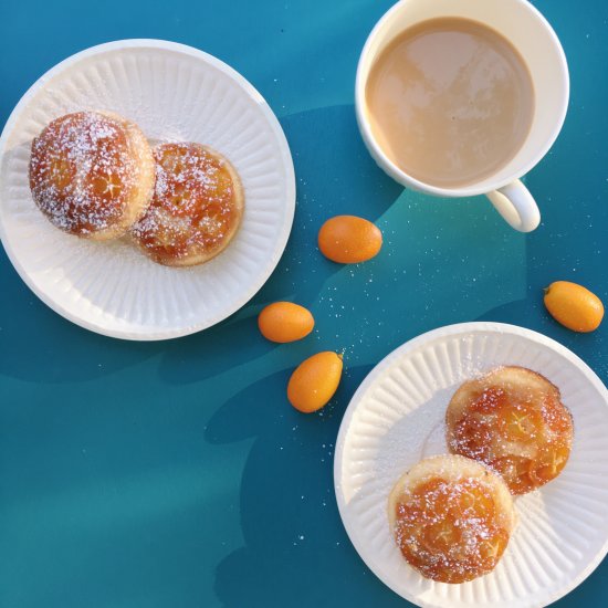 Kumquat Upside-down Mini Cakes