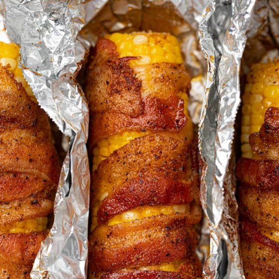 BBQ Bacon Oven Roasted Corn