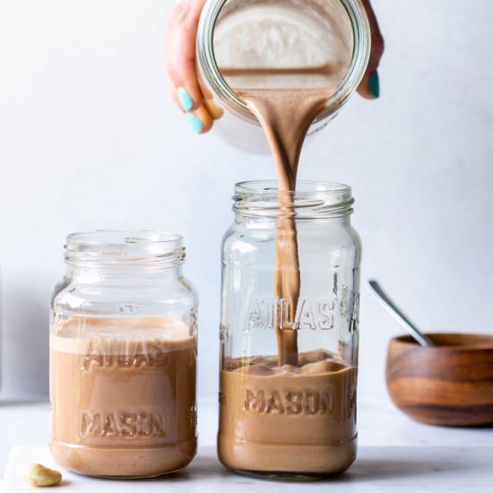 Homemade Chocolate Cashew Milk