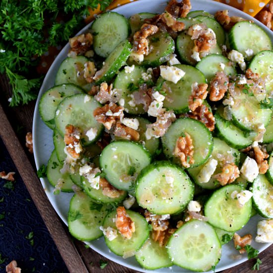 Cucumber Walnut Salad