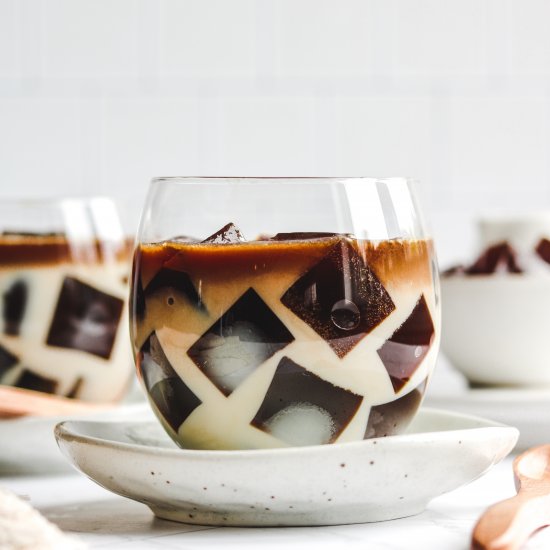 vegan coffee jelly dessert