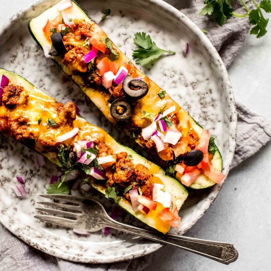 Taco Zucchini Boats