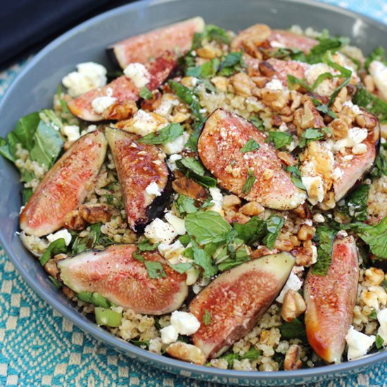 Fig, Walnut & Freekeh Salad