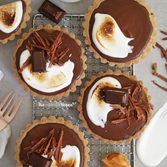 Salted caramel chocolate tart