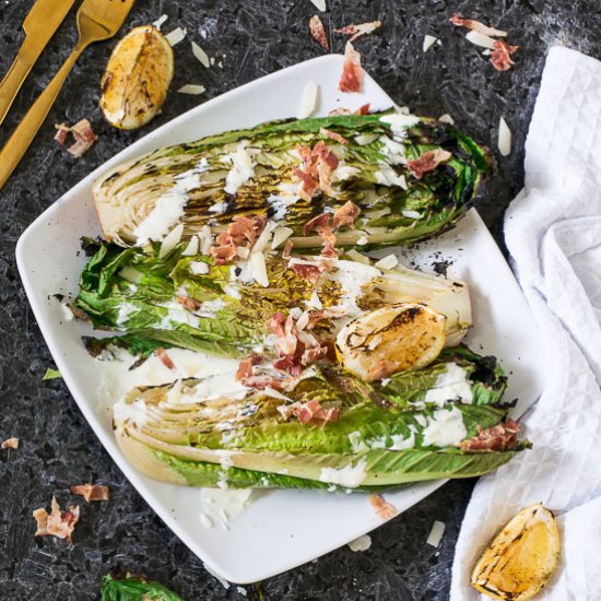 Grilled Romaine Caesar Salad