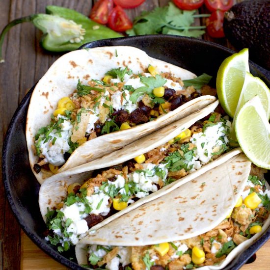 Vegetarian Black Bean Tacos