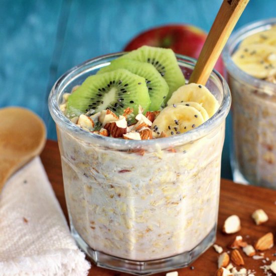 Healthy Apple Almond Overnight Oats