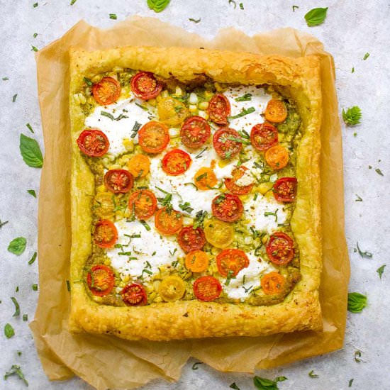 Puff Pastry Tomato Tart