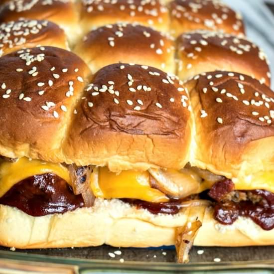 EASY BBQ MEATBALL SLIDERS