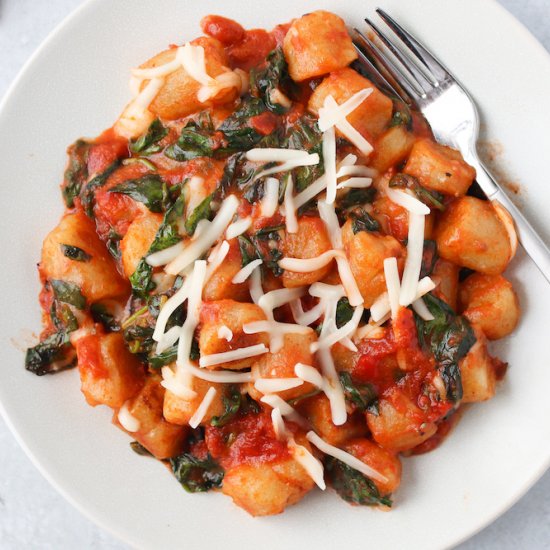 Spinach Tomato Cauliflower Gnocchi