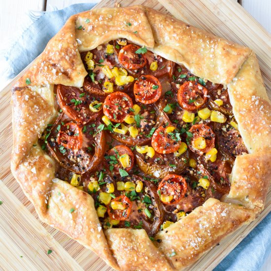 Tomato and Corn Galette