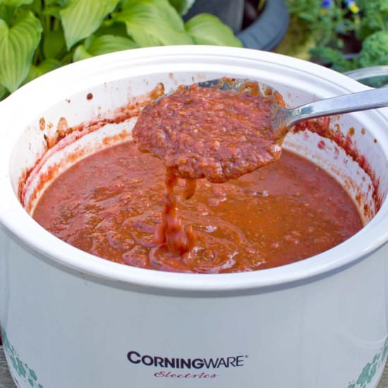 Slow Cooker Tomato Sauce