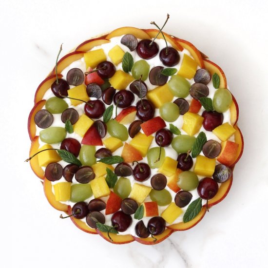 Fruit Tart with Yogurt Cream