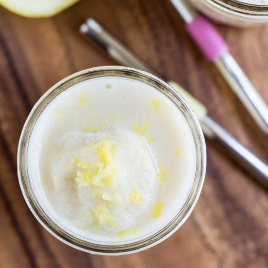 creamy vegan lemonade smoothie