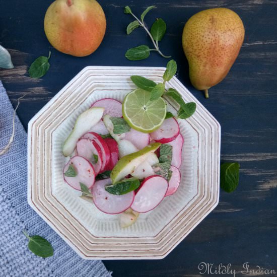 radish pear salad