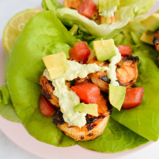 Chipotle Shrimp Lettuce Wraps